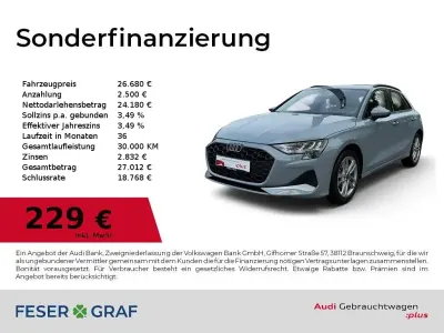 Gebraucht Audi A3 Advanced 116 PS (85 kW) 2024 Pfeilgrauperleffekt (metallic) Limousine