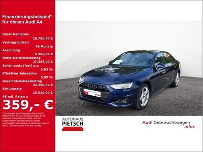 Usata Audi A4 Advanced 204 CV (150 kW) 2022 Blu Berlina