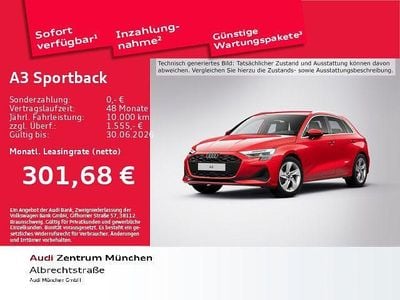 Neu Audi A3 Sport 150 PS (110 kW) 2026 Rot Limousine