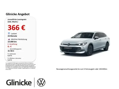 Gebraucht VW Passat Elegance 150 PS (110 kW) 2025 Oyster silver metallic Kombi