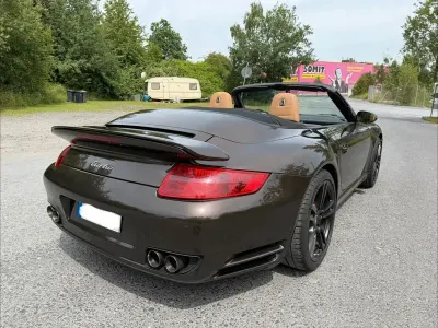 Gebraucht Porsche 997 Turbo 480 PS (353 kW) 2008 Braun Cabrio