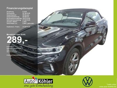 Gebraucht VW T-Roc Cabriolet R-line 150 PS (110 kW) 2024 Deep black perleffekt (metallic) Cabrio