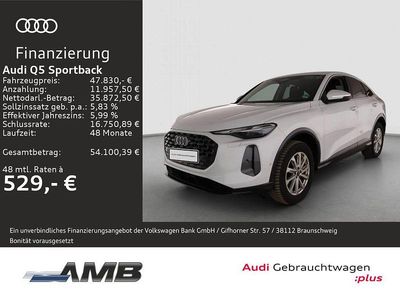 Gebraucht Audi Q5 Sportback Advanced 204 PS (150 kW) 2025 Gletscherweiß metallic SUV