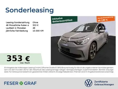 Gebraucht VW ID.3 Pro 150 kW (204 PS) 2024 Mondsteingrau Kleinwagen