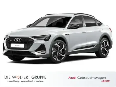 Gebraucht Audi e-tron Sportback S-Line 300 kW (408 PS) 2021 Gletscherweiß metallic SUV