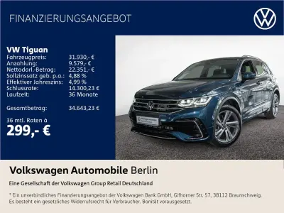 Gebraucht VW Tiguan R-line 245 PS (180 kW) 2022 Nightshade blue metallic SUV
