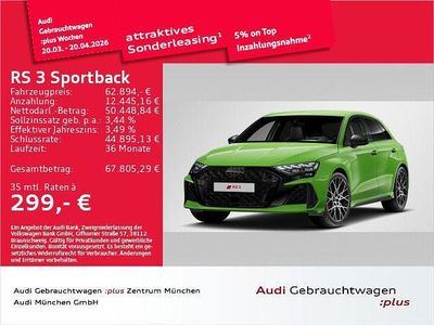 Gebraucht Audi RS3 Sport 400 PS (294 kW) 2024 Kyalamigrün Limousine