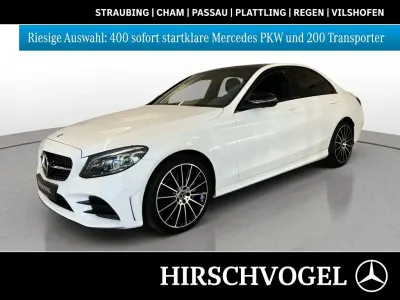 Gebraucht Mercedes C220 AMG line 194 PS (142 kW) 2021 Unilack polarweiß Limousine