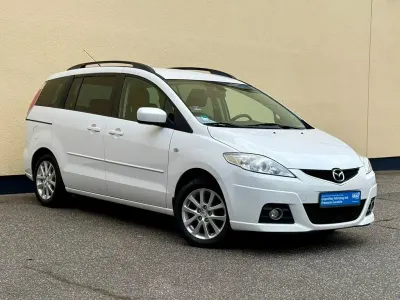 Gebraucht Mazda 5 Exclusive 116 PS (85 kW) 2009 Weiß Van / Kleinbus
