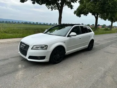 Gebraucht Audi A3 S-Line 170 PS (125 kW) 2009 Weiß Kleinwagen