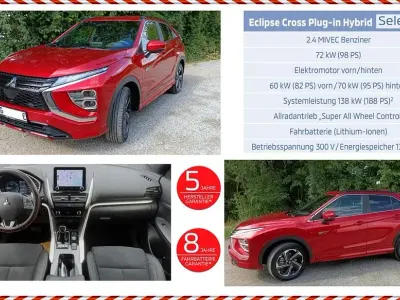 Gebraucht Mitsubishi Eclipse Cross Select 188 PS (138 kW) 2022 Rot SUV