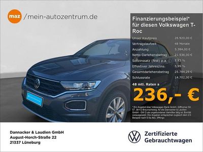 Gebraucht VW T-Roc Cabriolet Style 150 PS (110 kW) 2021 Grau Cabrio