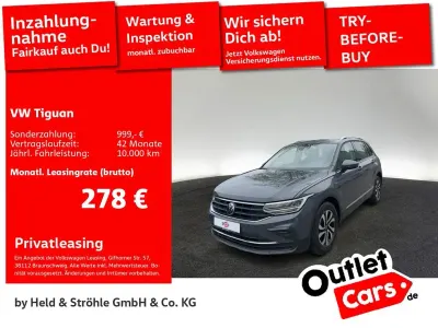 Gebraucht VW Tiguan Active 150 PS (110 kW) 2021 Delfingrau metallic SUV