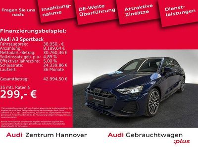 Navarrablau metallic Gebraucht 2025 Audi A3 S-Line Limousine | 36.450 € (Superpreis)