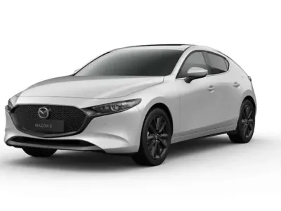 Neu Mazda 3 Exclusive-Line 186 PS (136 kW) 2025 Ceramic white Limousine