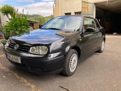 Gebraucht VW Golf Cabriolet Classicline 75 PS (55 kW) 1999 Schwarz Cabrio