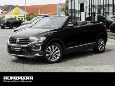 Gebraucht VW T-Roc Cabriolet Style 150 PS (110 kW) 2021 Tiefschwarz metallic Cabrio