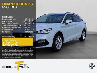 Usata Seat Leon Style 150 CV (110 kW) 2022 Bianco Berlina