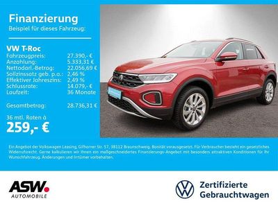 Kings red metallic Gebraucht 2024 VW T-Roc Life SUV | 27.390 € (Fairer Preis)