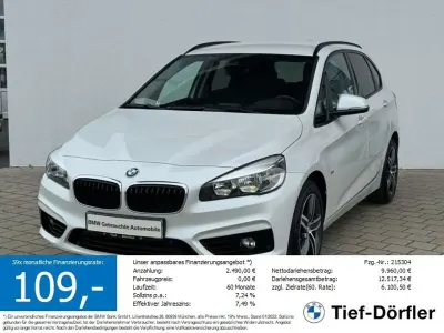 Gebraucht BMW 218 Active Tourer Sport Line 150 PS (110 kW) 2016 Mineralweiss metallic Van / Kleinbus