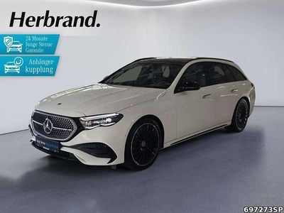 Gebraucht Mercedes E300 AMG 313 PS (230 kW) 2024 Unilack polarweiß Kombi