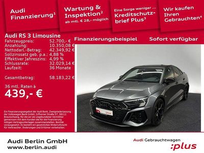 Gebraucht Audi RS3 Ambiente 400 PS (294 kW) 2022 Daytonagrau perleffekt Limousine