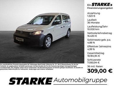 Gebraucht VW Caddy Basis 75 PS (55 kW) 2021 Weiß Van / Kleinbus