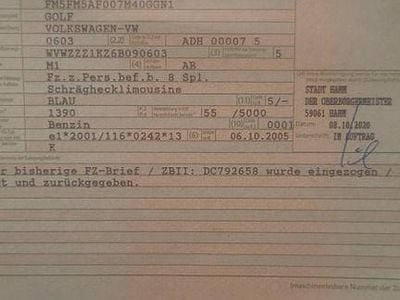 Gebraucht VW Golf IV Trendline 75 PS (55 kW) 2006 Blau Limousine