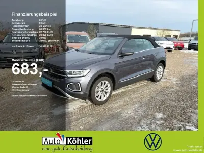Gebraucht VW T-Roc Cabriolet Style 150 PS (110 kW) 2025 Rauchgrau (metallic) Cabrio
