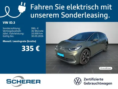 Gebraucht VW ID.3 Move 150 kW (204 PS) 2024 Dark olivine green metallic (metallic) Kleinwagen