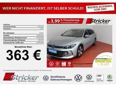 Oyster silver metallic (metallic) Gebraucht 2024 VW Passat Elegance Kombi | 31.950 € (Fairer Preis)