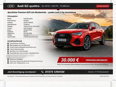 Gebraucht Audi Q3 S-Line 230 PS (169 kW) 2019 Rot SUV