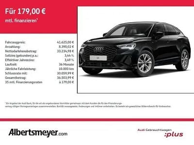 Gebraucht Audi Q3 Sportback S-Line 110 PS (80 kW) 2025 Schwarz SUV