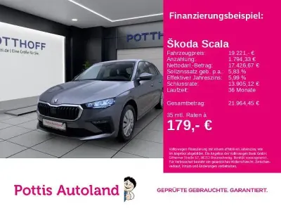 Gebraucht Skoda Scala Essence 116 PS (85 kW) 2025 Graphitegrau metallic Kleinwagen