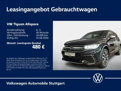 Gebraucht VW Tiguan Allspace R-line 190 PS (139 kW) 2023 Deep black perleffekt SUV