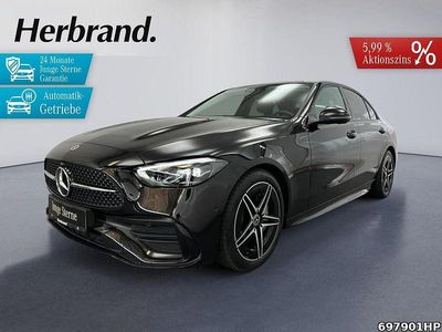 Gebraucht Mercedes C300 AMG 265 PS (194 kW) 2024 Metalliclack obsidianschwarz Limousine