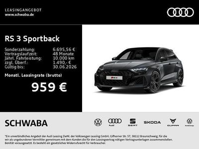 Neu Audi RS3 Sport 400 PS (294 kW) 2026 Grün Limousine