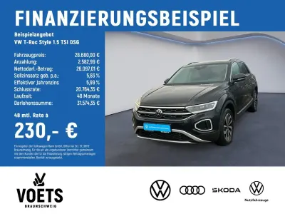 Neu VW T-Roc Style 150 PS (110 kW) 2025 Schwarz SUV