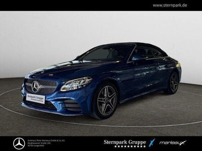 Usata Mercedes C200 AMG 184 CV (135 kW) 2022 Blu Cabrio