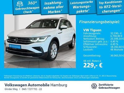 Weiß Gebraucht 2022 VW Tiguan Elegance SUV | 32.190 € (Guter Preis)
