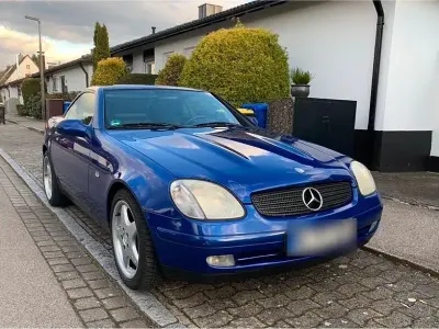 Second-hand Mercedes SLK200 136 CP (100 kW) 1997 Albastru Cabrio