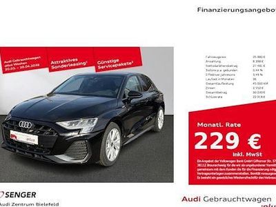 Gebraucht Audi A3 S-Line 150 PS (110 kW) 2025 Mythosschwarz Limousine