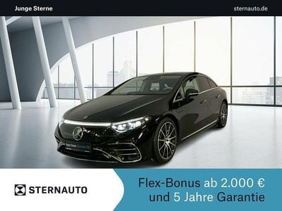 Gebraucht Mercedes EQS450+ Premium 244 kW (333 PS) 2022 Metalliclack obsidianschwarz metallic Limousine