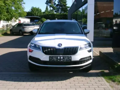 Gebraucht Skoda Karoq Style 150 PS (110 kW) 2019 Moonweiss metallic SUV
