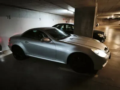 Gebraucht Mercedes SLK200 184 PS (135 kW) 2009 Silber Cabrio