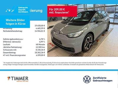 Gebraucht VW ID.3 Pro 106 kW (145 PS) 2022 Mondsteingrau schwarz Kleinwagen