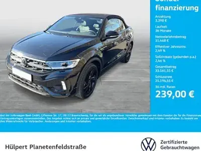 Gebraucht VW T-Roc Cabriolet R-line 150 PS (110 kW) 2025 Schwarz Cabrio