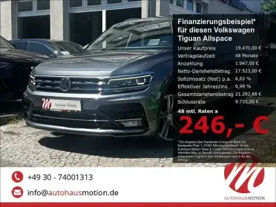 Gebraucht VW Tiguan Allspace R-line 239 PS (175 kW) 2019 Grau SUV