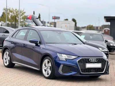 Brugt Audi A3 S-Line 150 HK (110 kW) 2021 Blå Sedan