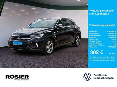 Second-hand VW T-Roc R-line 150 CP (110 kW) 2022 Negru SUV